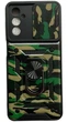 Чехол Camo c кольцом-подставкой на Samsung Galaxy M13 зеленый - изображение 1