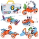 Конструктор&nbsp;болтовой детский&nbsp;Build&Play 5 в 1Самолет 132 эл. (RK206) - изображение 1
