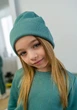 Шапка для дівчинки зелена 3-6 років - изображение 2