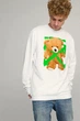 Світшот чоловічий OVERSIZE /no flis/ L Білий (BSMW30051) - изображение 1