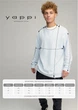 Світшот чоловічий OVERSIZE /no flis/ L Світло блакитний (BSMPS30052) - зображення 4