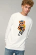 Світшот чоловічий OVERSIZE /no flis/ L Білий (BSMW30033) - изображение 1