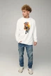 Світшот чоловічий OVERSIZE /no flis/ L Білий (BSMW30033) - изображение 2