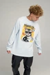 Світшот чоловічий OVERSIZE /no flis/ L Світло блакитний (BSMPS30001) - изображение 1