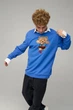 Світшот чоловічий OVERSIZE /no flis/ S Блакитний (BSMRB30027) - зображення 1
