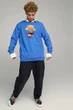 Світшот чоловічий OVERSIZE /no flis/ S Блакитний (BSMRB30027) - зображення 2