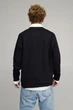 Світшот чоловічий OVERSIZE /no flis/ M Чорний (BSMB30032) - зображення 3