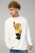 Світшот чоловічий OVERSIZE /no flis/ S Білий (BSMW30038) - изображение 1