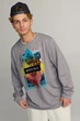 Світшот чоловічий OVERSIZE /no flis/ L сірий (BSMEG30013) - изображение 1