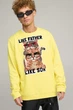 Світшот чоловічий OVERSIZE /no flis/ L Жовтий (BSMSY30012) - изображение 1