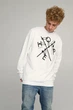 Світшот чоловічий OVERSIZE /no flis/ M Білий (BSMW30001) - зображення 1
