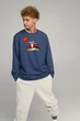 Світшот чоловічий OVERSIZE /no flis/ L Блакитний (BSMN30010) - изображение 1