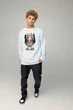 Світшот чоловічий OVERSIZE /no flis/ S Світло блакитний (BSMPS30035) - зображення 2