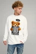 Світшот чоловічий OVERSIZE /no flis/ M Білий (BSMW30008) - изображение 1