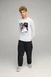 Світшот чоловічий BASIC /no flis/ M Світло блакитний (BSMPS10007) - зображення 2