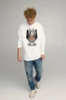 Світшот чоловічий OVERSIZE /no flis/ S Білий (BSMW30024) - зображення 2