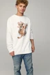 Світшот чоловічий OVERSIZE /no flis/ M Білий (BSMW30035) - изображение 1
