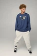 Світшот чоловічий OVERSIZE /no flis/ S Блакитний (BSMN30011) - зображення 2
