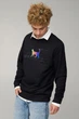 Світшот чоловічий OVERSIZE /no flis/ M Чорний (BSMB30032) - зображення 1