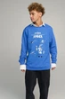 Світшот чоловічий OVERSIZE /no flis/ S Блакитний (BSMRB30006) - изображение 1