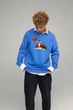 Світшот чоловічий OVERSIZE /no flis/ S Блакитний (BSMRB30010) - изображение 1