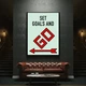 Картина Холстович Seat goals 50x65 см. Мотивацiйна картина для офісу, вітальні, спальні, інтер'єру - зображення 3