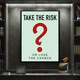 Картина Холстович Take the risk 110х150 см. Картина для офісу, вітальні, спальні, інтер'єру - зображення 4