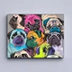 Картина Холстович Lovely pugs 30x40 см. Картина з мопсами поп арт для офісу, вітальні, спальні, інтер'єру - зображення 5