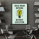 Картина Холстович Ideas mean nothing 50x65 см. Інтер'єрна картина в офіс, вітальню, спальню - зображення 2