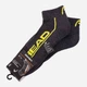 Набор мужских носков коротких HEAD Qperformance Quarter 791019001-009 39-42 (2 пары) Темно-серый с желтым (8720245182041) - изображение 4