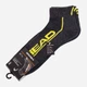 Набор мужских носков коротких HEAD Qperformance Quarter 791019001-009 39-42 (2 пары) Темно-серый с желтым (8720245182041) - изображение 6