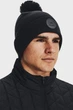 Чоловіча чорна шапка UA Driver Pom-BLK Under Armour OSFM 1373107-001 - изображение 2