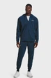 Мужские синие спортивные брюки UA Armour Fleece Joggers-BLU Under Armour MD 1373362-437 - изображение 2