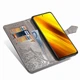 Чехол Vintage для Xiaomi Poco X3 / X3 Pro книжка кожа PU с визитницей серый - изображение 8