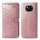 Чехол Vintage для Xiaomi Poco X3 / X3 Pro книжка кожа PU с визитницей розовый - изображение 4