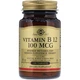 Витамин Б12 Solgar Vitamin B12 100 mcg 100 Veg Tabs SOL-03180 - изображение 1
