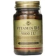 Витамин D Solgar Vitamin D3 (Cholecalciferol) 5000 IU 60 Veg Caps SOL-03312 - изображение 1