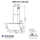 Вытяжка декоративная наклонная Minola HDN 5212 BL 700 LED - изображение 10