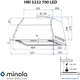 Витяжка Minola HBI 5227 BL 700 LED - изображение 10