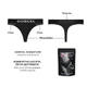 Трусики стринги з кишенею для вібратора Dorcel PANTY LOVER Чорні 2XL - изображение 6