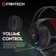 Игровые наушники гарнитура Fantech HG20 с микрофоном для компьютера и ноутбука с подсветкой - изображение 9