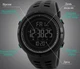 Спортивные электронные наручные часы с подсветкой противоударные водонепроницаемые Skmei - изображение 5