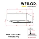 Витяжка Weilor PBSR 52302 GLASS FBL 1100 LED Strip - зображення 11