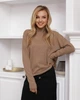 Светр ISSA PLUS WN20-46 XL темно-бежевий - зображення 1