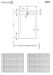 Душовий піддон RADAWAY Teos F 110x90 колір антрацит HTF11090-64 - зображення 2
