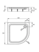 Душевой поддон RADAWAY Laros A 85x85 Compact SLA8585-01 - изображение 2
