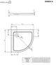 Душовий піддон RADAWAY Doros A 80x80 SDRA8080-01 - зображення 2