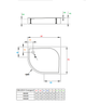 Душевой поддон RADAWAY Delos E Compact 100x80 правый SDE1080-05R - изображение 2