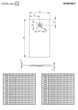 Душовий піддон RADAWAY Kyntos F 140x70 колір антрацит HKF14070-64 - зображення 2