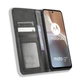 Чехол-книжка Deexe Retro Style для Motorola Moto G32 - Black - изображение 4